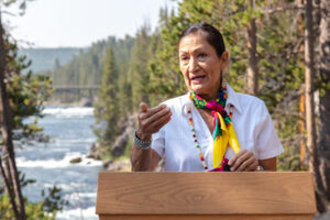 DOI Secretary Deb Haaland Visit: Media availability remarks near Yellowstone River