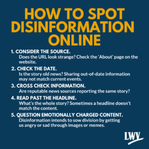 how to spot disinformation online