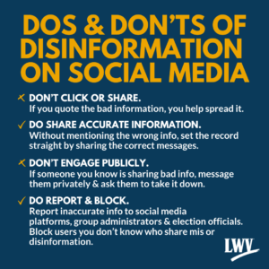dos & don'ts of disinformation on social media