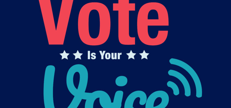 Your Vote is Your Voice graphic element
